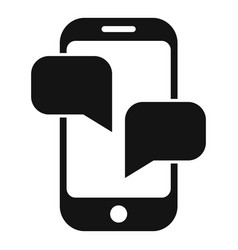 Phone Chat Icon Simple Contact Call