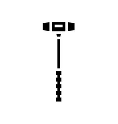 Soft Faced Hammer Tool Glyph Icon