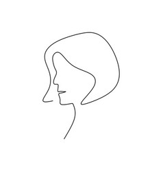 Continuous Line Drawings Hold Hair Female Models