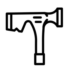 Drywall Hammer Line Icon