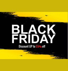 Modern Black Friday Brush Stroke Background