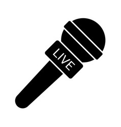 Tv Microphone Icon On White Background