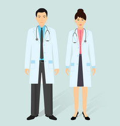 Hospital Staff Concept Man And Woman Asian