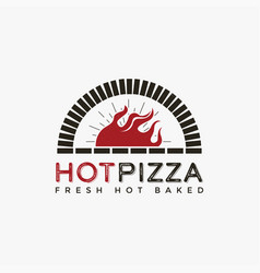 Vintage Oven Pizza Logo Template