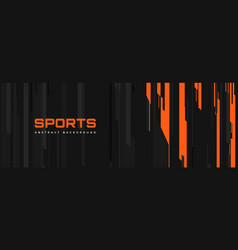 Modern Sports Banner Design With Vertical Orange