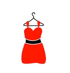 A Red Dress On Hanger