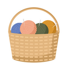 Basket Of Yarn Balls