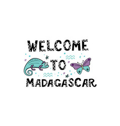 Welcome To Madagascar Handlettering Frase