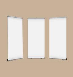 Blank Vertical Roll-up Banner Design Template