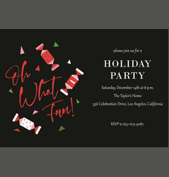 Holiday Christmas Party Elegant Invitation