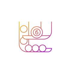 Powerball Gradient Linear Icon