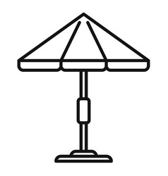 Beach Umbrella Icon Outline Care Sun