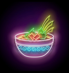 Glow Mexican Soup In Bowl With Crackers