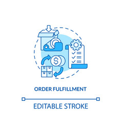 Order Fulfillment Concept Icon