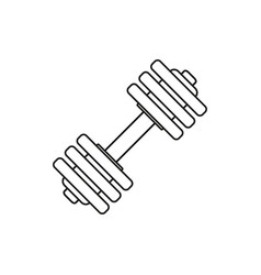 Silhouette Of A Dumbbell For Sports