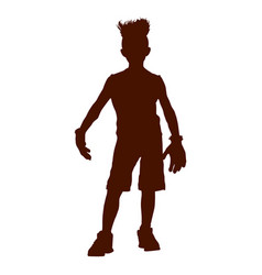 Bad Boy Teen Standing Silhouette