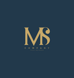 Elegant sd letter linked monogram logo design Vector Image