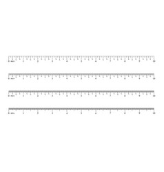 Inch fractions on a ruler converting decimal Vector Image