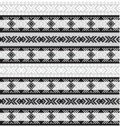 Black And White Christmas Fair Isle Seamless