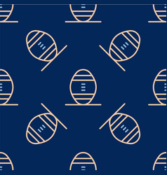 Line American Football Ball Icon Isolated Seamless