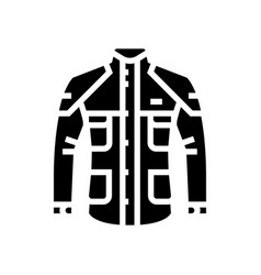 Rainwear Motorcycle Glyph Icon