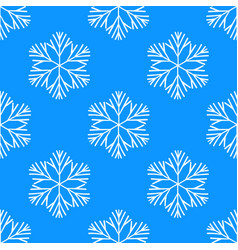 Winter Seamless Pattern With White Snowflakes