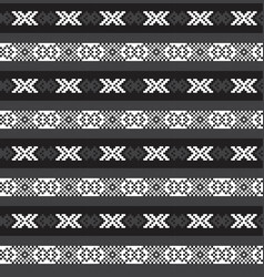 Black And White Christmas Fair Isle Seamless