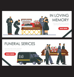 Funeral Memorial Services Banner Or Flyer