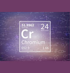 Chromium Chemical Element With First Ionization