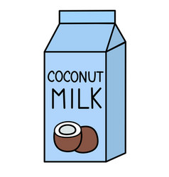 Coconut Vegan Milk Box Carton Packaging