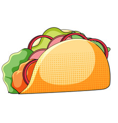 Taco On White Background