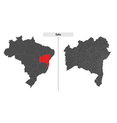 Bahia Map State Of Brazil