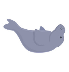 Dugong Mammal Icon Cartoon Ocean Baby