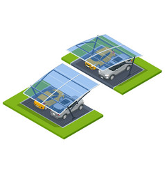 Isometric Street Rooutdoor Parking Lot