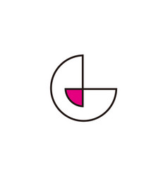 Letter G Pink Diamond Geometric Symbol Simple Logo