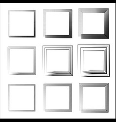 Rectangular Frame Black Square Shape