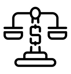 Balance Money Icon Outline Credit Lender