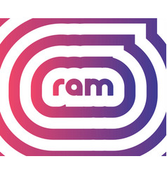 Red Purple R A M Gradient Colorful Logo Icon