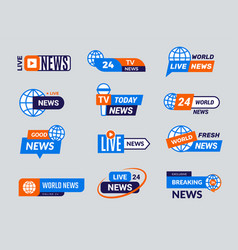 World News Logo Emblems For Tv Entertainment