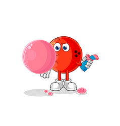 Bowling Ball Chewing Gum Cartoon Character