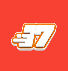 Number 17 3d Fast Icon