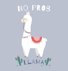 Cute Llama Design With No Drama Llama