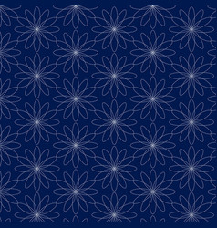 Japanese Sashiko Style Pattern Background