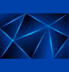 Abstract Luxury Blue Light Polygon With Dark