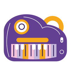 Isolated Colored Baby Keyboard Toy Icon