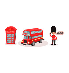 London Symbols With Red Telephone Booth And Double