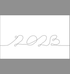 Number 2023 New Year Greeting Card Element Design