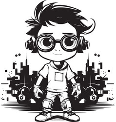 Tech Dynamo Engineering Cyber Kid Icon