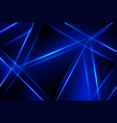 Abstract Luxury Blue Light Polygon With Dark