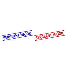 Sergeant Major Stamps With Unclean Style